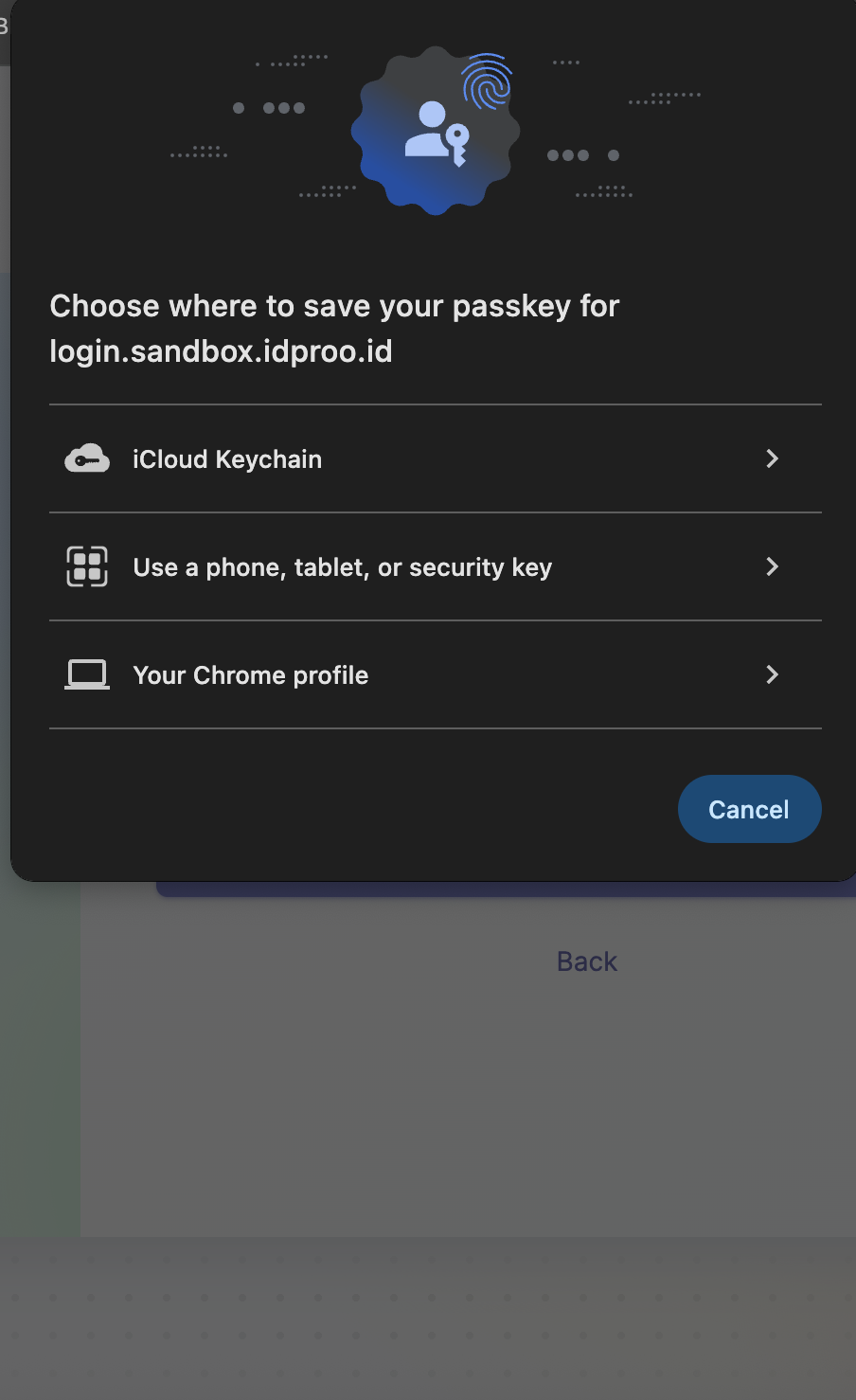 Contoh notifikasi verifikasi perangkat